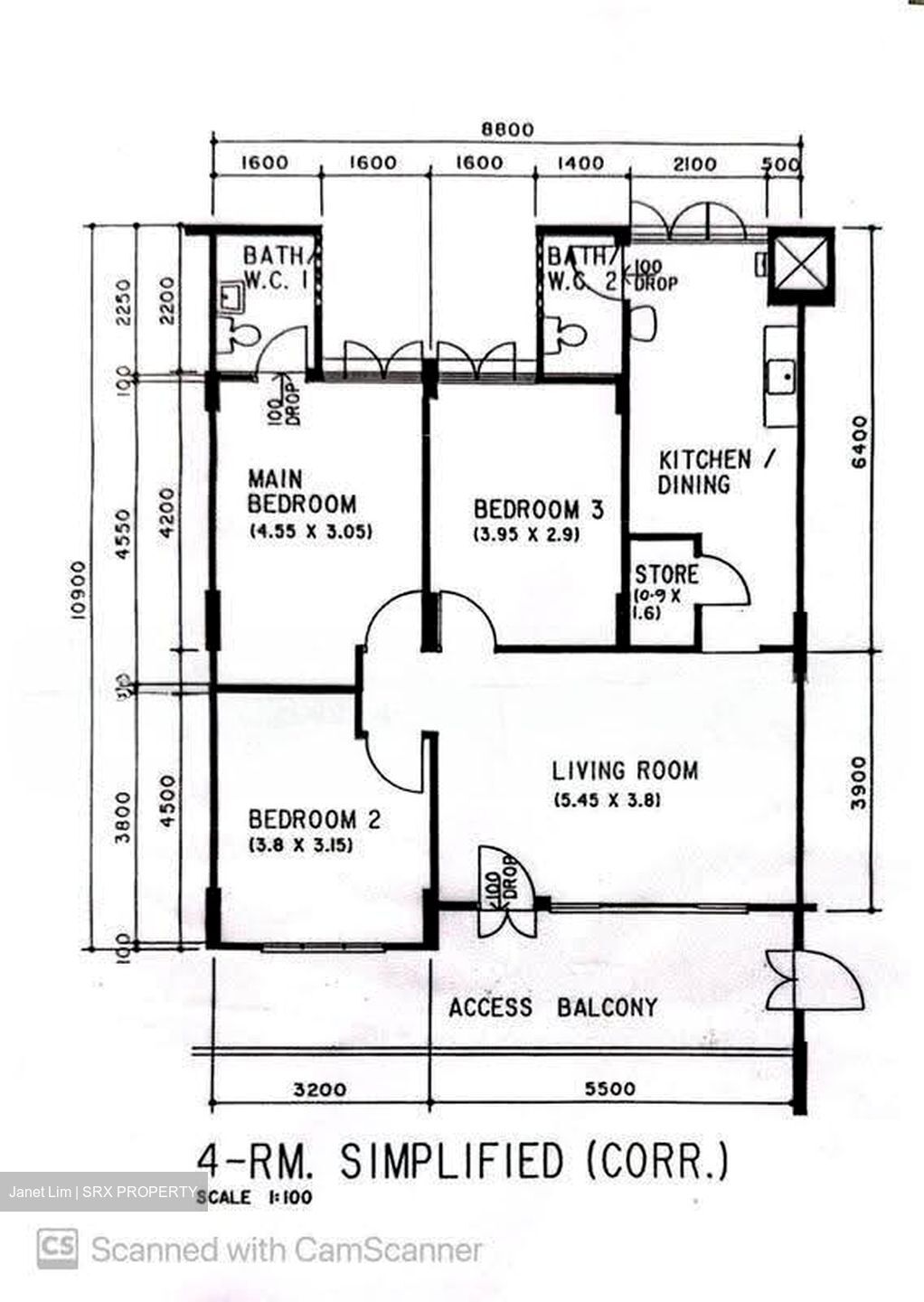 Blk 824 Woodlands Street 81 (Woodlands), HDB 4 Rooms #617048301